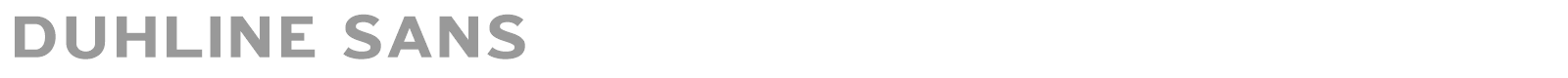 Duhline Sans font preview